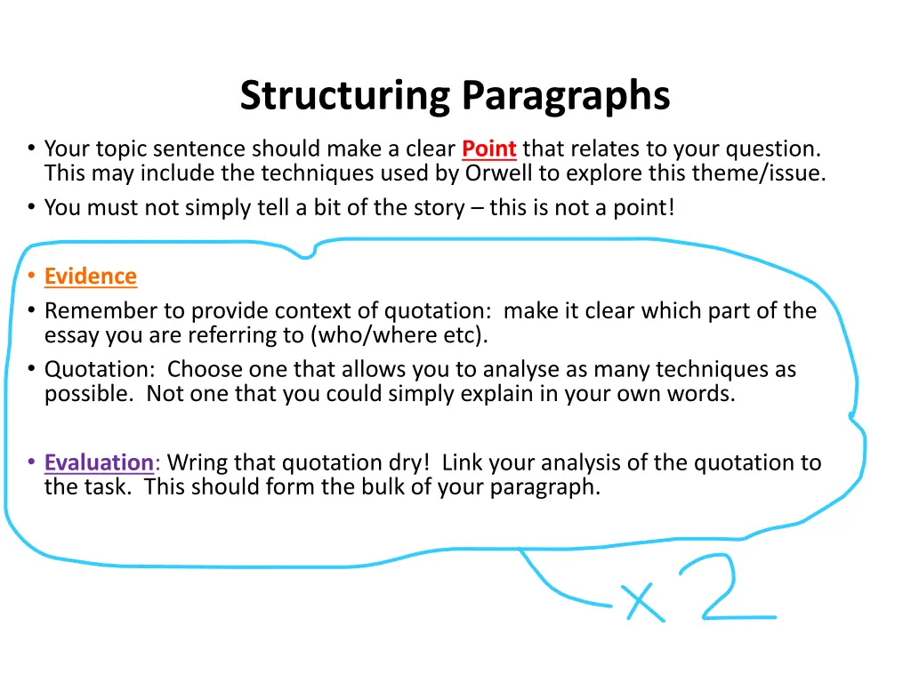 structuring paragraphs