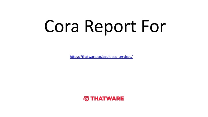 cora report for