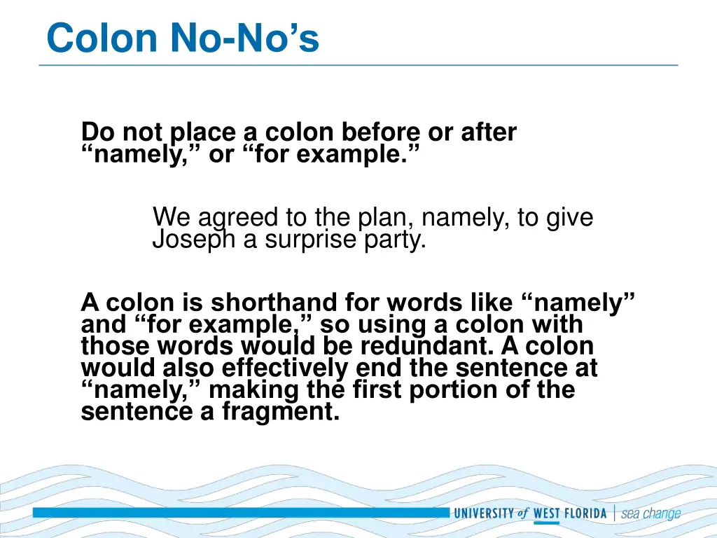 colon no no s