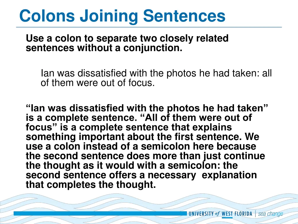 colons joining sentences