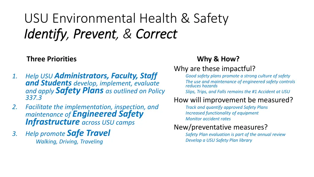 usu environmental health safety identify identify