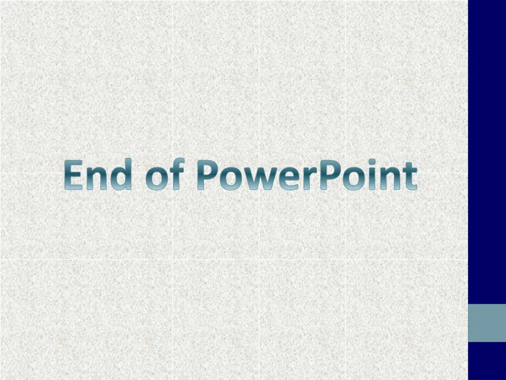 end of powerpoint