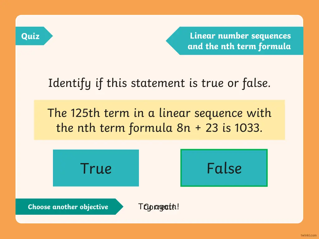 linear number sequences and the nth term formula 4