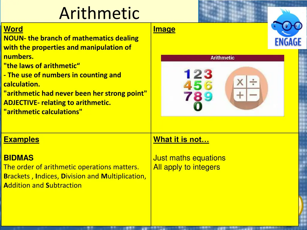 arithmetic