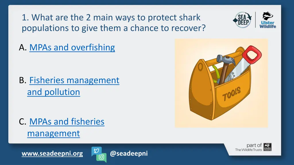 1 what are the 2 main ways to protect shark