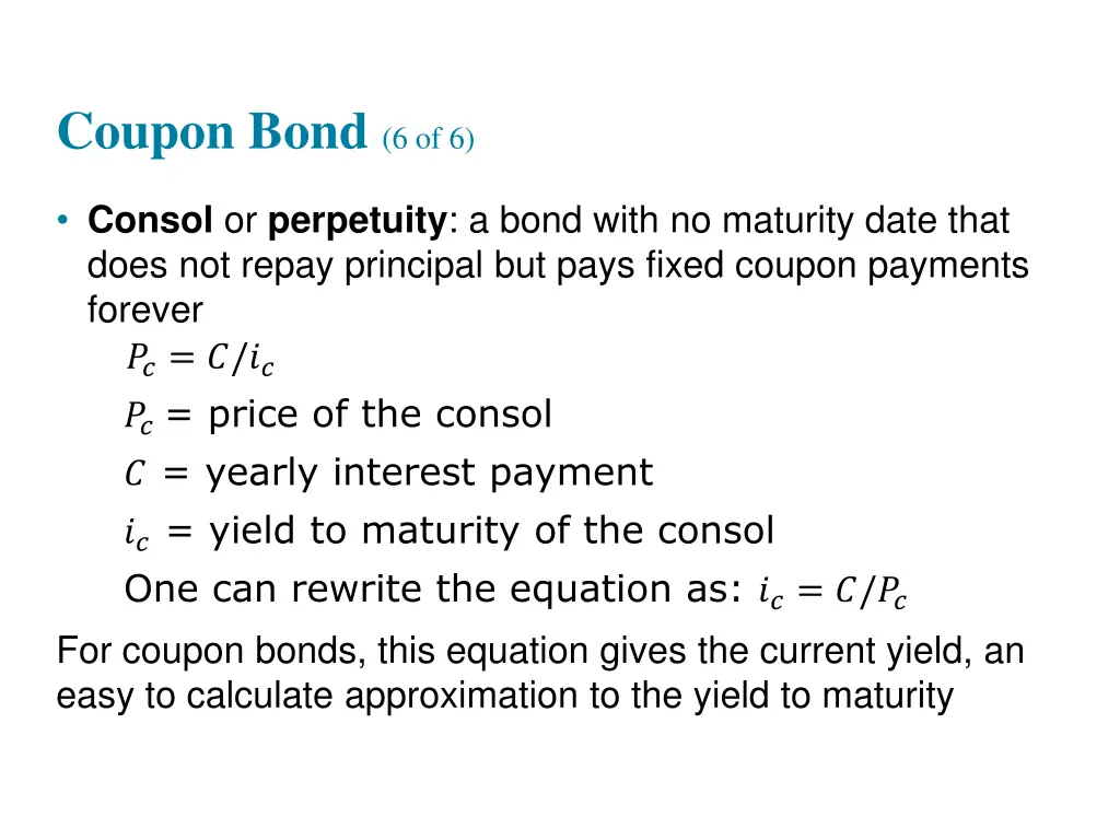 coupon bond 6 of 6