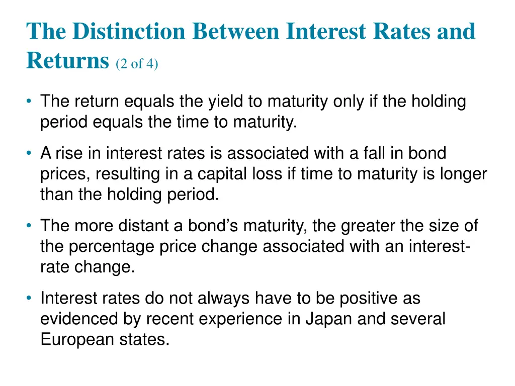 the distinction between interest rates 1