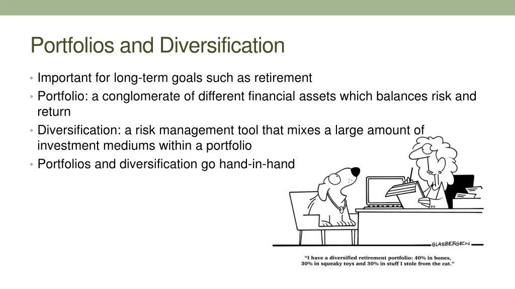 portfolios and diversification