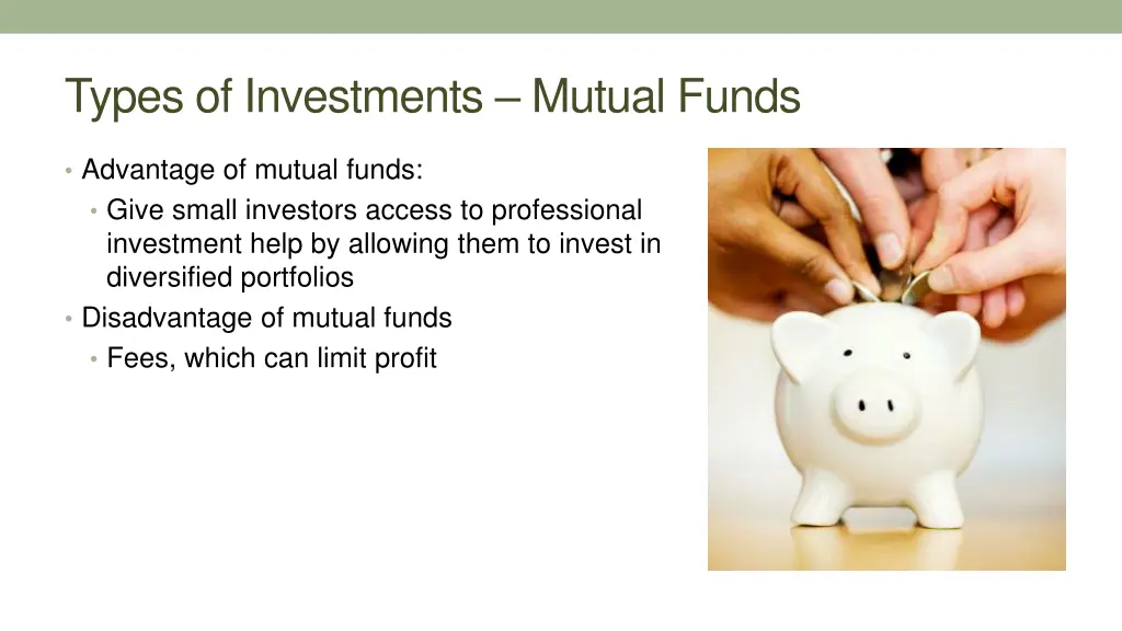 types of investments mutual funds 1