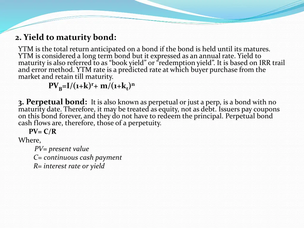 2 yield to maturity bond