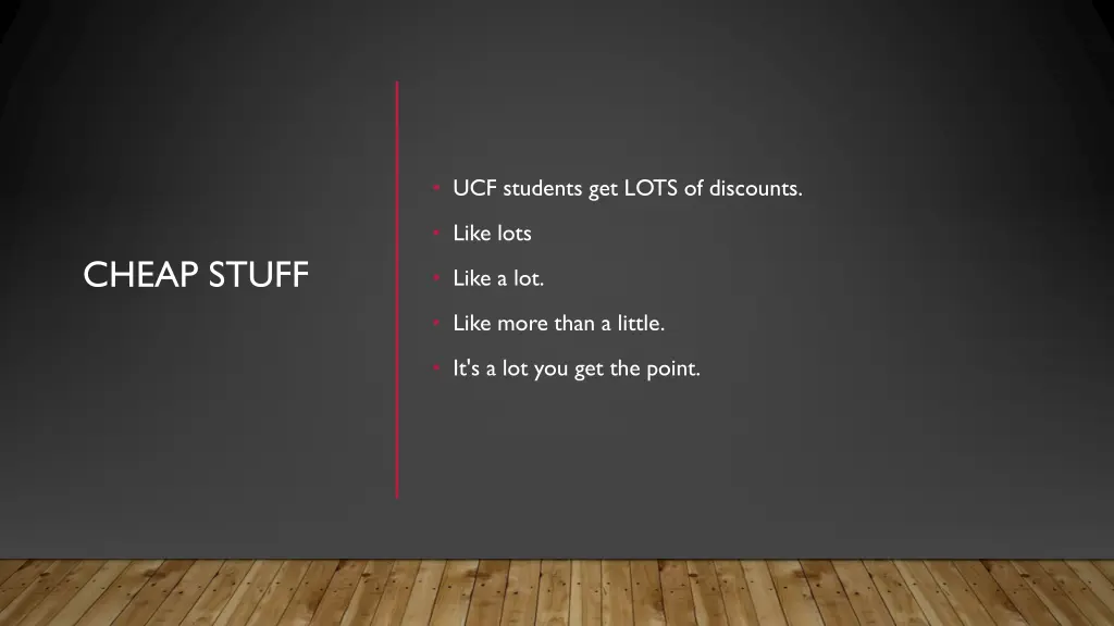 ucf students get lots of discounts