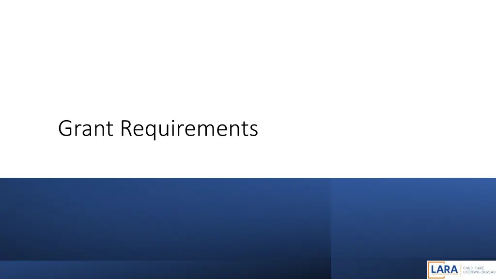 grant requirements 1