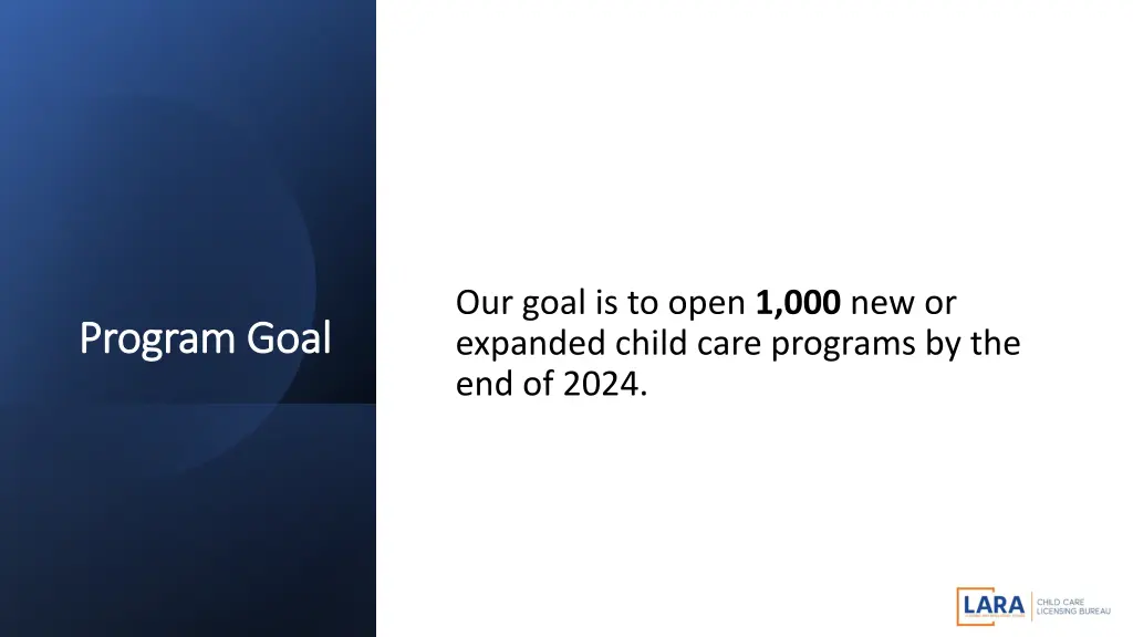 our goal is to open 1 000 new or expanded child