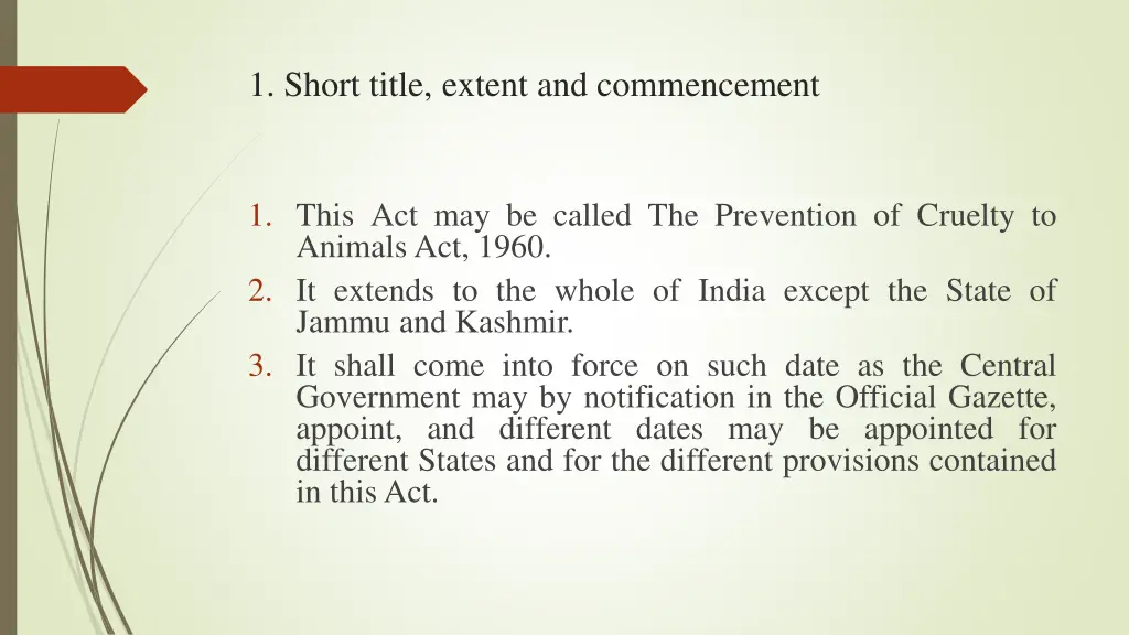 1 short title extent and commencement