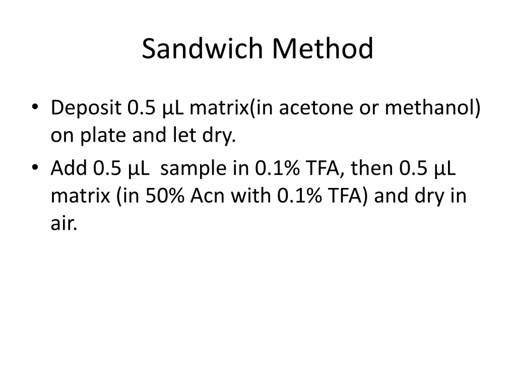 sandwich method