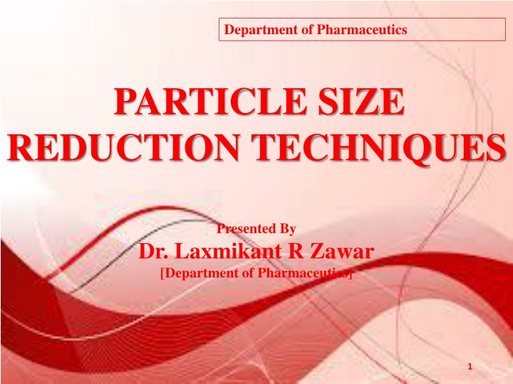 department of pharmaceutics