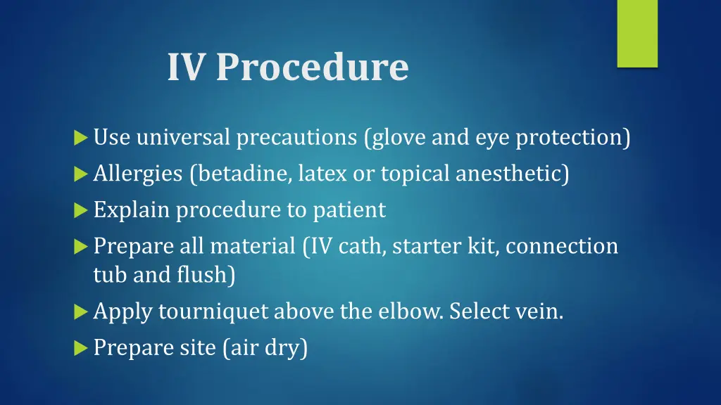 iv procedure