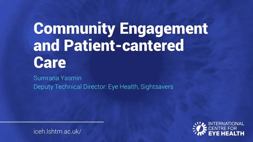 community engagement and patient cantered care