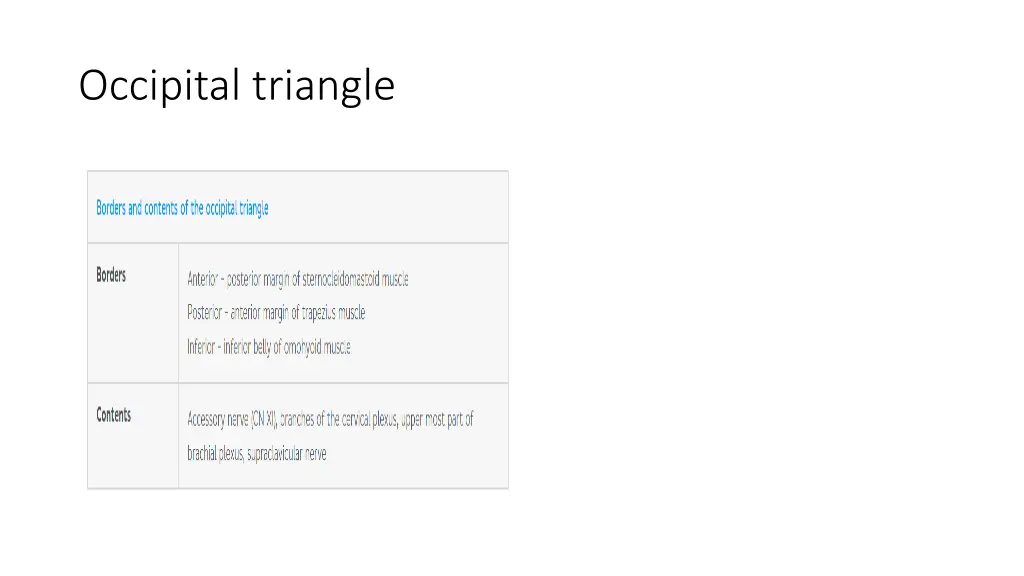 occipital triangle