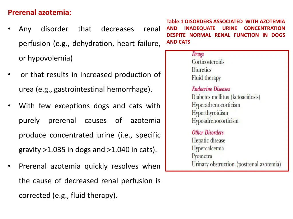 prerenal azotemia