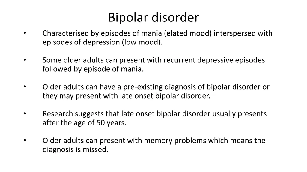 bipolar disorder