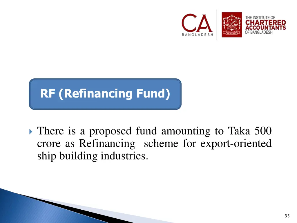 rf refinancing fund