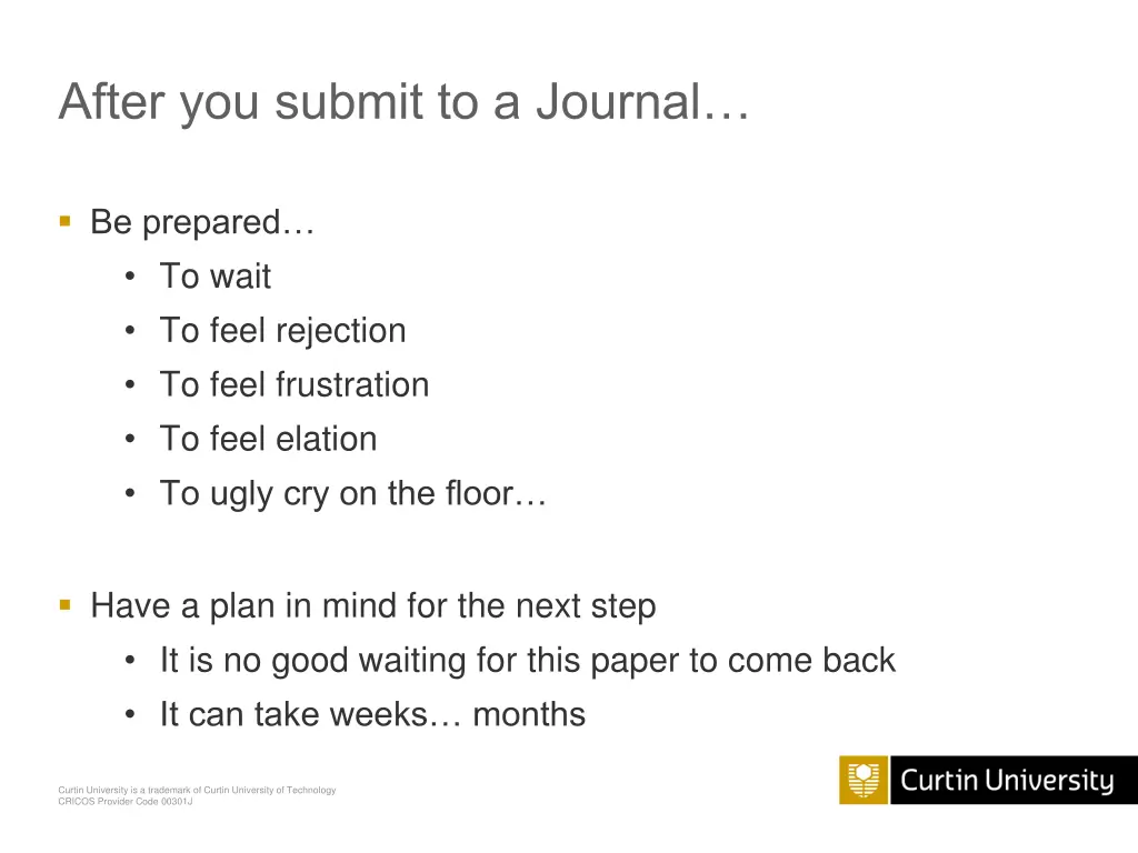 after you submit to a journal 2