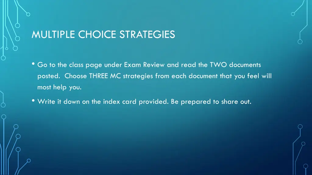 multiple choice strategies