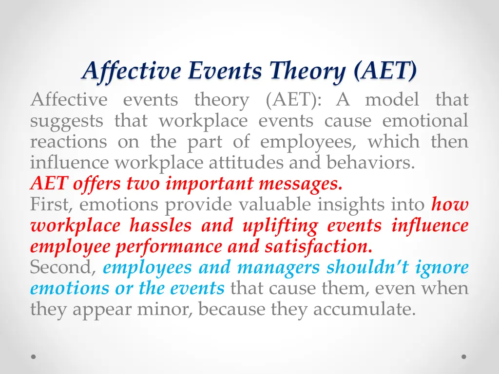 affective events theory aet affective events