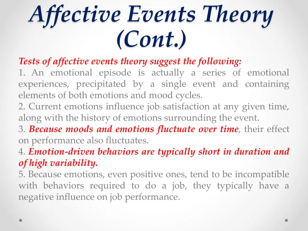 affective events theory cont tests of affective