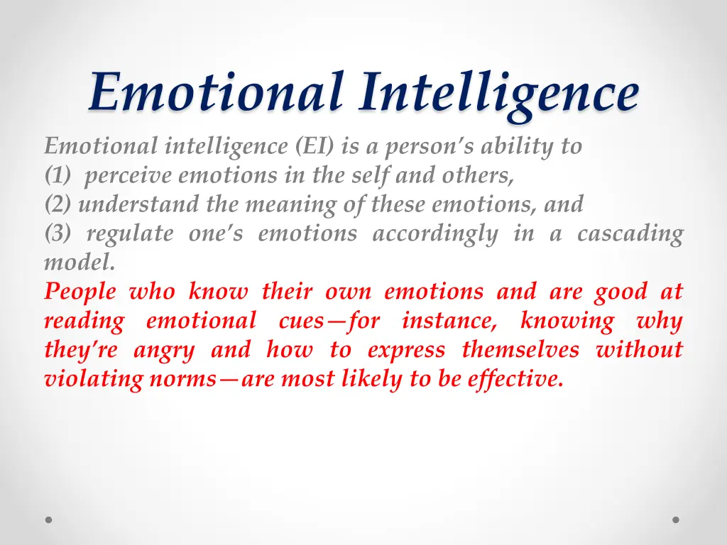 emotional intelligence emotional intelligence