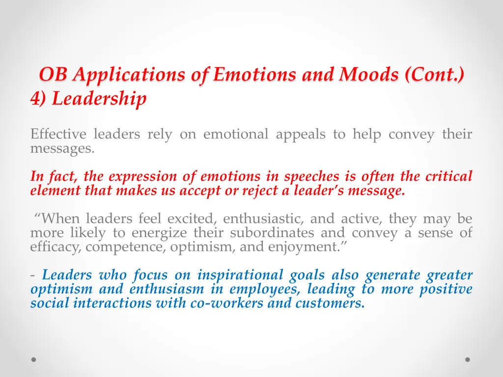 ob applications of emotions and moods cont 2