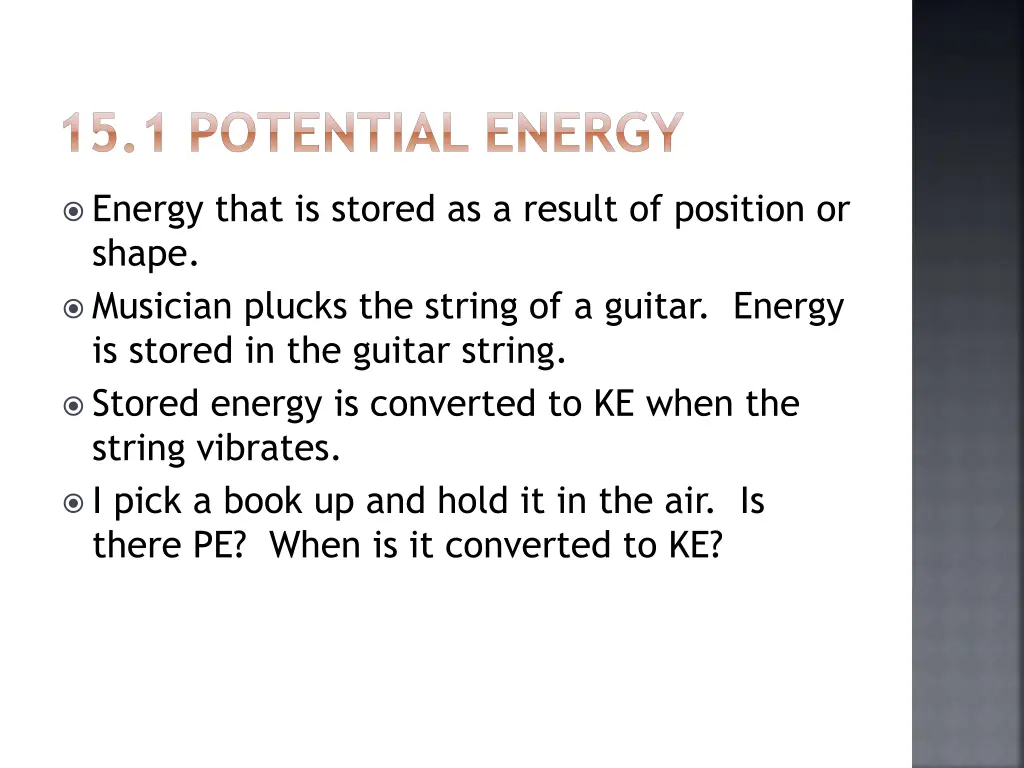 15 1 potential energy