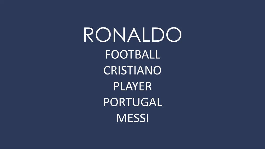 ronaldo football cristiano player portugal messi