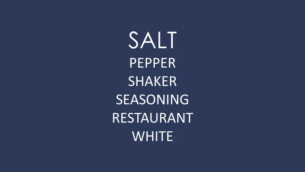 salt pepper shaker seasoning restaurant white