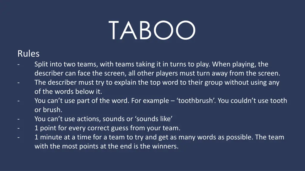 taboo 1