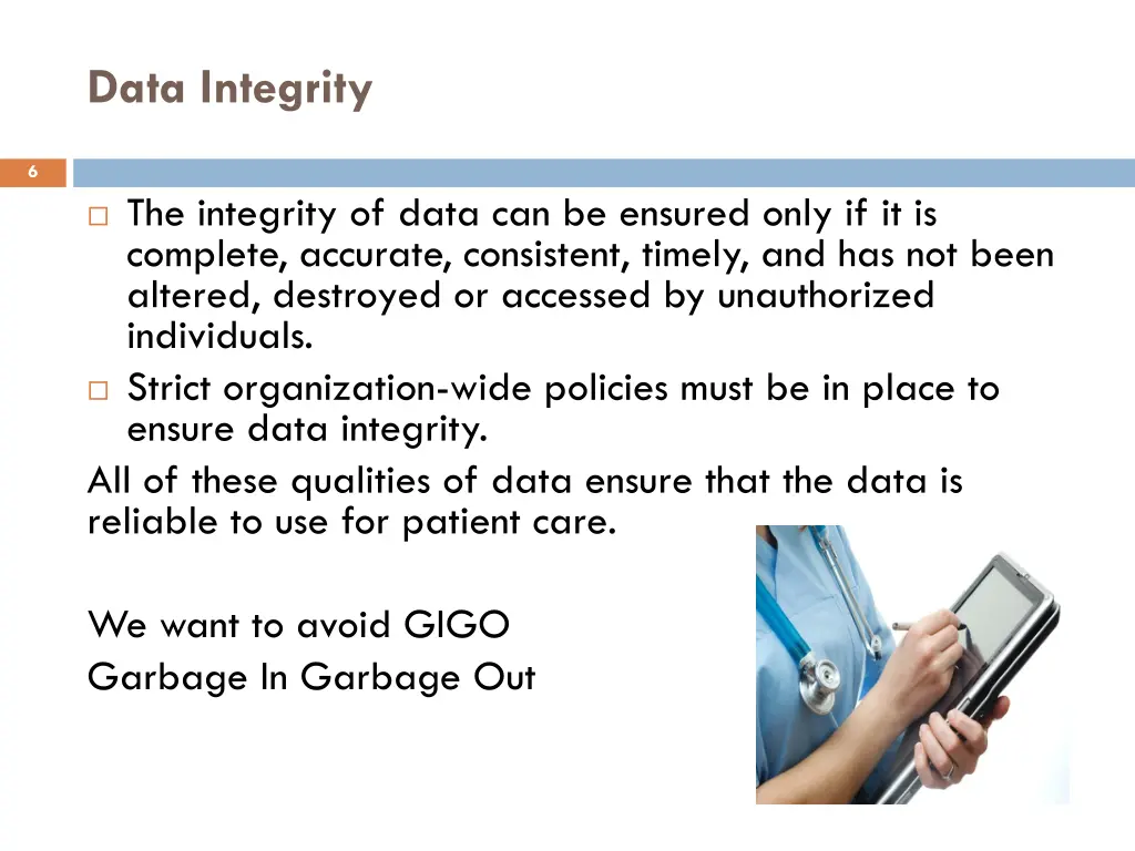 data integrity