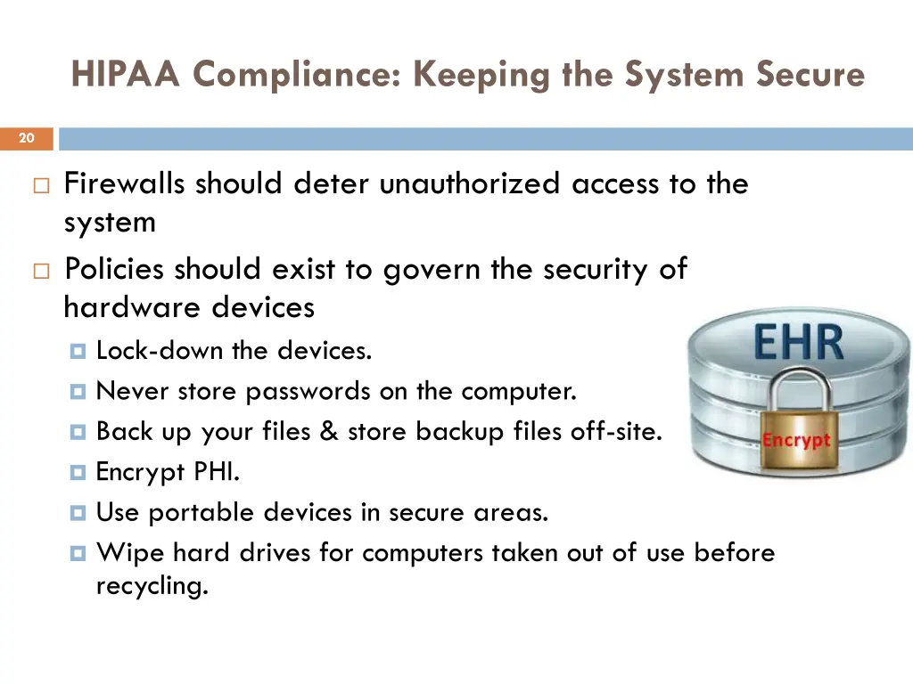 hipaa compliance keeping the system secure