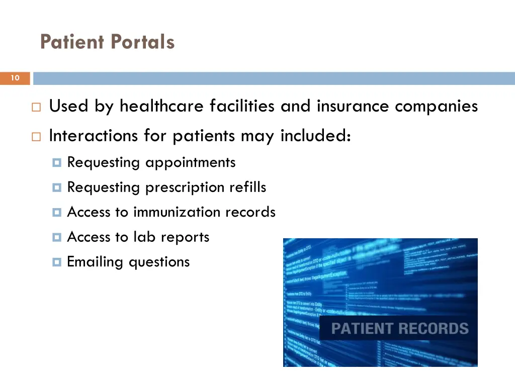 patient portals