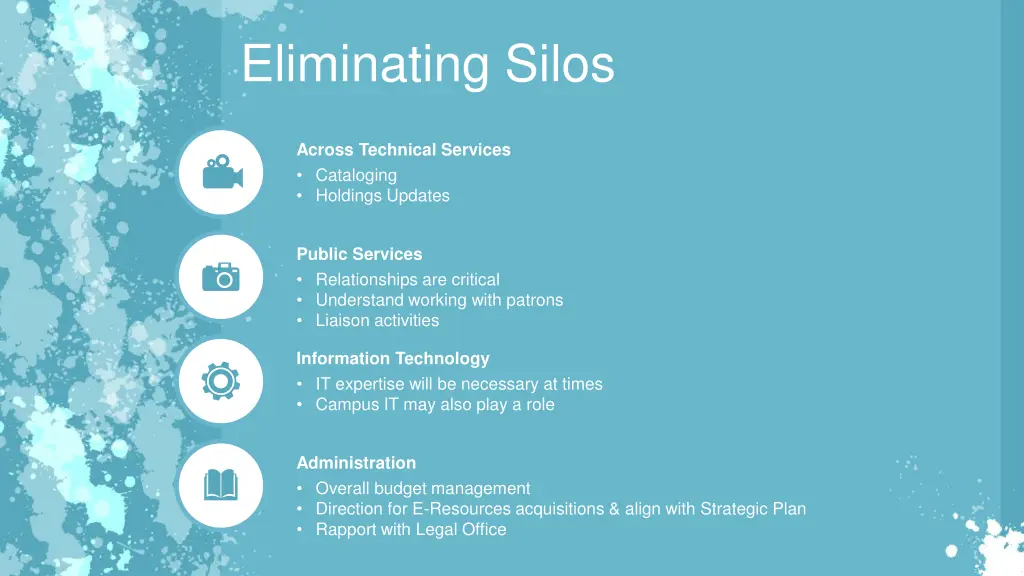 eliminating silos