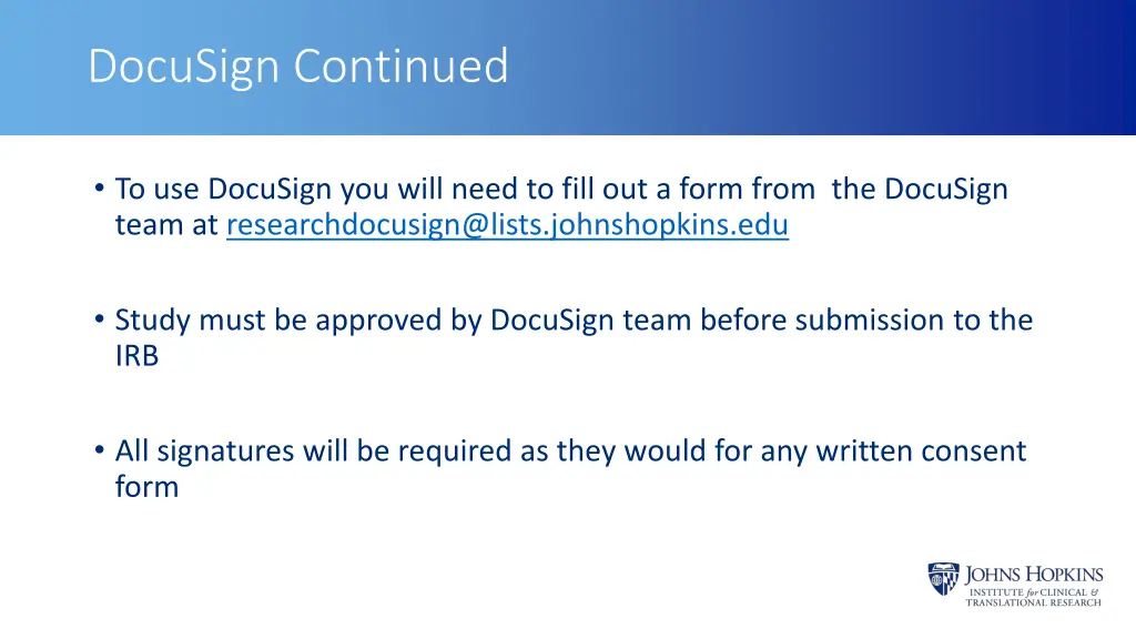 docusign continued