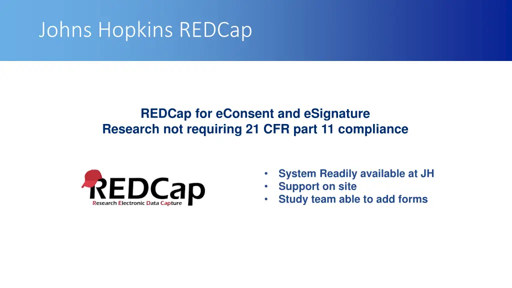 johns hopkins redcap