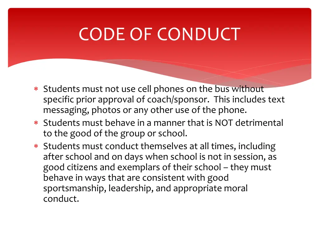 code of conduct 2