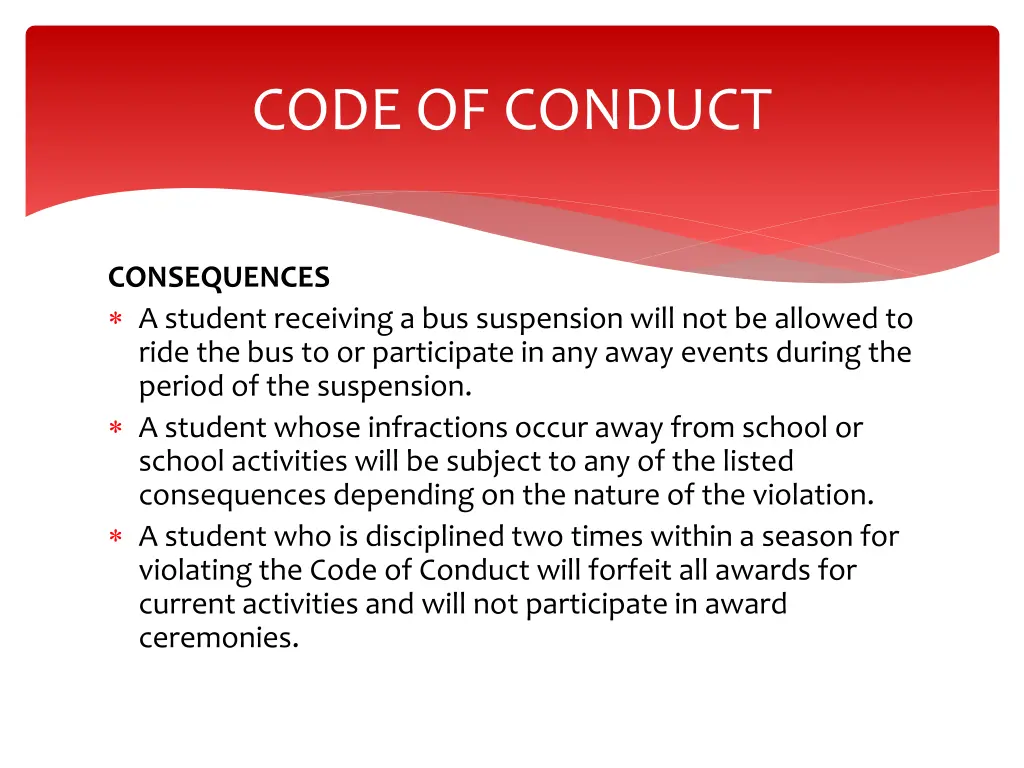 code of conduct 8