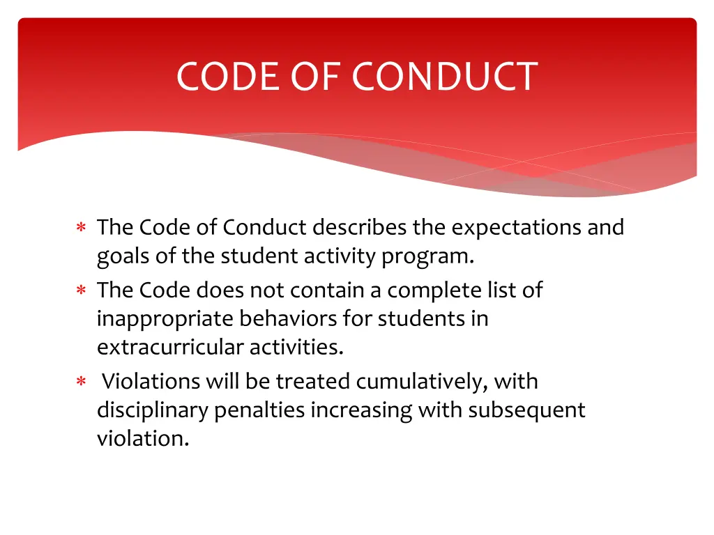 code of conduct