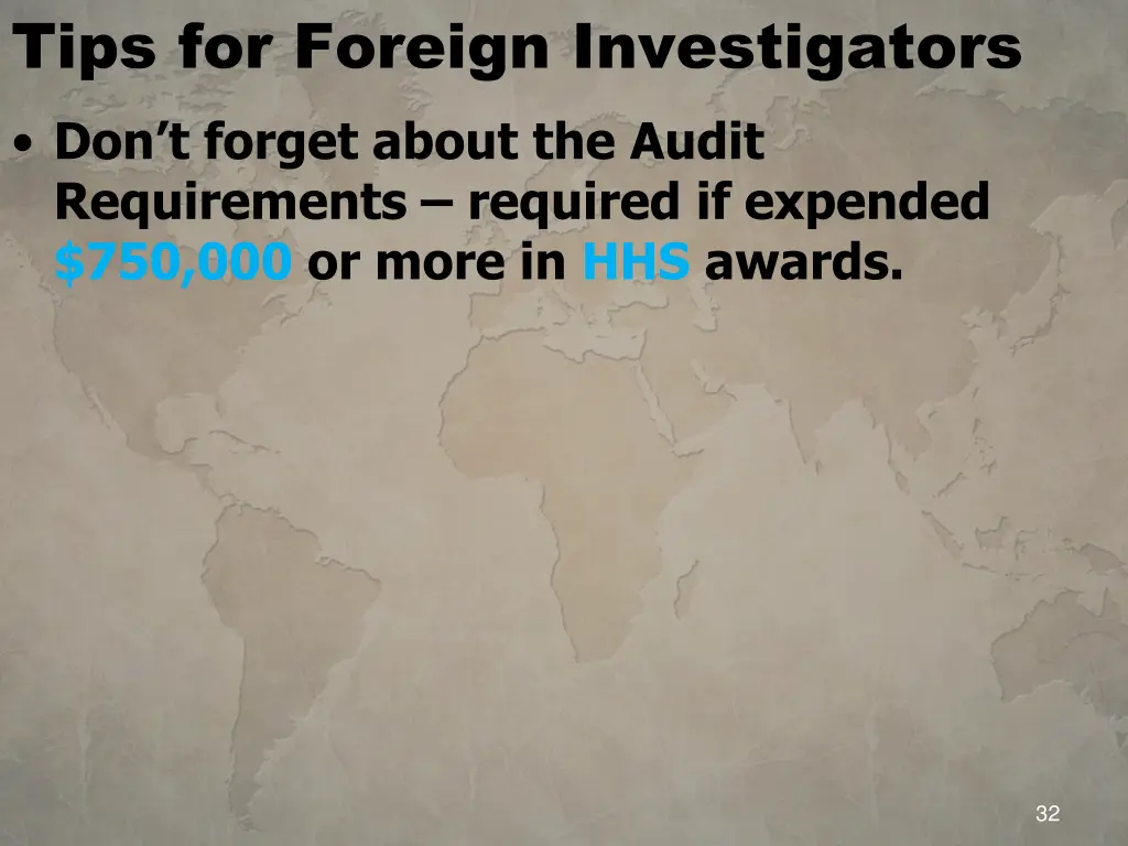 tips for foreign investigators don t forget about