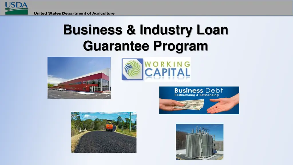 business industry loan guarantee program