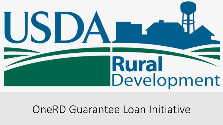 onerd guarantee loan initiative