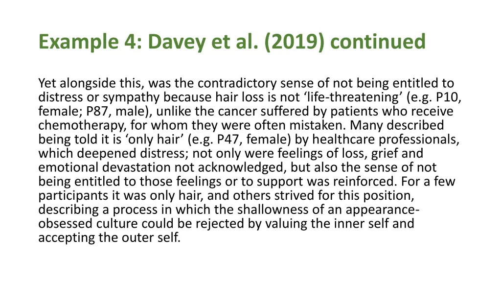 example 4 davey et al 2019 continued