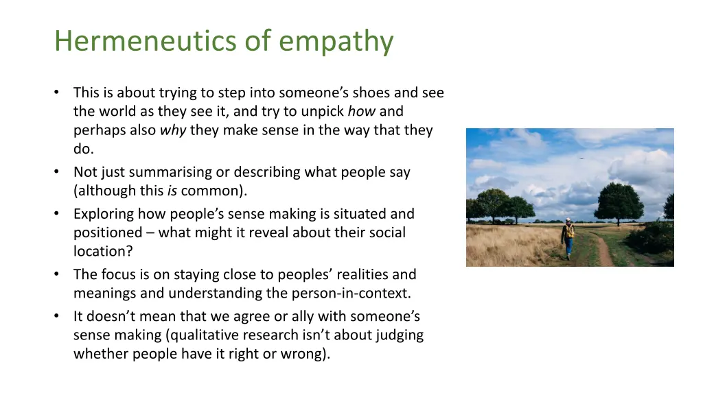 hermeneutics of empathy